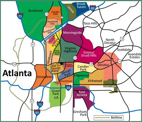 atlanta mls areas map - Google Search | Atlanta city, Atlanta ...