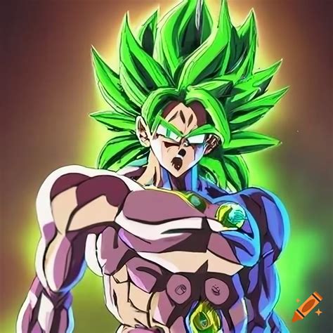 Artwork of chrome broly