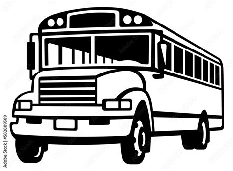 Bus SVG, School bus SVG, Bus vector silhouette, Transport SVG, School ...