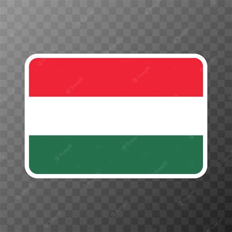 Premium Vector | Hungary flag official colors and proportion vector ...