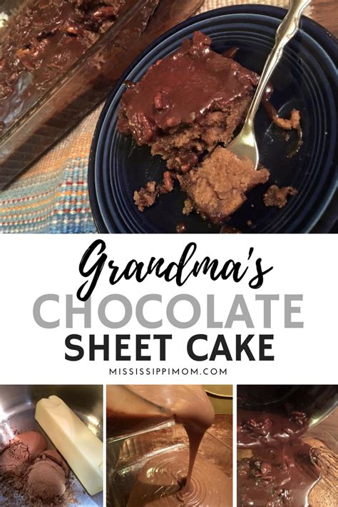 Grandma’s Chocolate Sheet Cake - MississippiMom.com