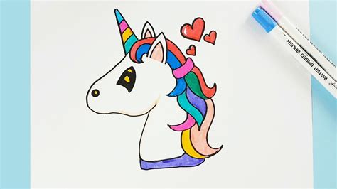 Easy Pictures Of Unicorns To Color