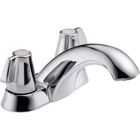 Delta Classic Centerset (4-inch) 2-Handle Mid Arc Bathroom Faucet in ...