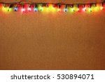 Photo of Rustic Christmas border on blue textured wood | Free christmas images