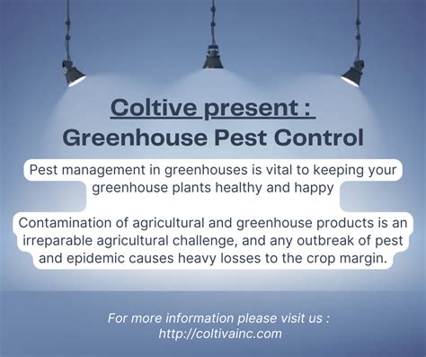 Effective Greenhouse Pest Control - Pest Management In Greenhouses - Coltiva Technologies Inc