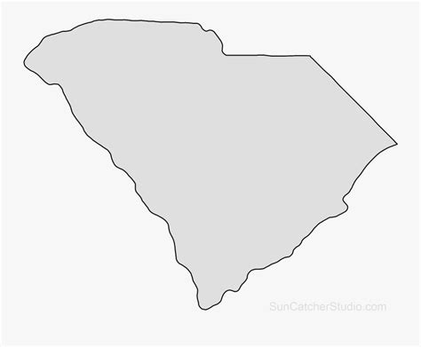 Printable South Carolina Outline , Free Transparent Clipart - ClipartKey