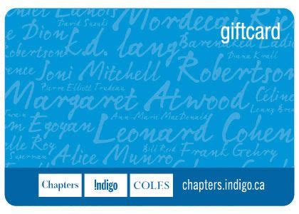 Chapters/Indigo/Coles Gift Card | Chapters indigo, Gift card, Indigo