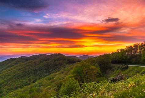 Sunrise over the Blue Ridge Parkway Photograph by Steven Freedman - Fine Art America