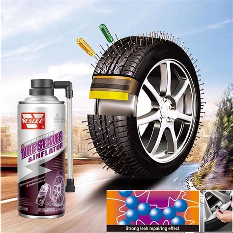 Emergency Use Tire Spray Sealant Inflator Puncture Repair Clear Waterproof Car Tire Sealer - Buy ...