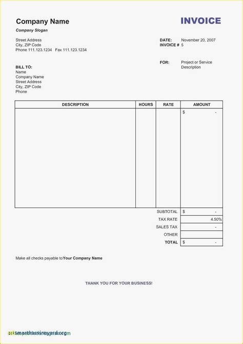 Free Editable Invoice Template Pdf Of Fillable Invoice Template Word ...