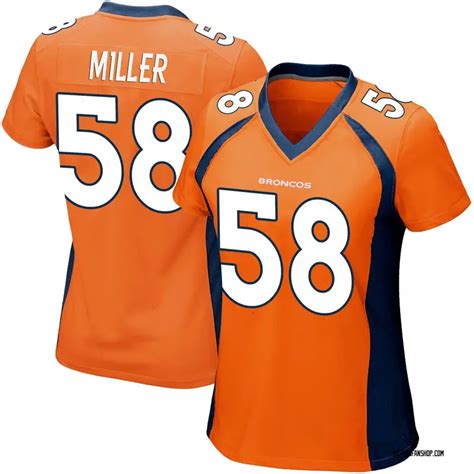 Women's Von Miller Denver Broncos Team Color Jersey - Orange Game