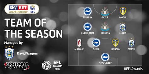 EFL- My Way Of Life: EFL Championship Team Of The Season Released!- My ...