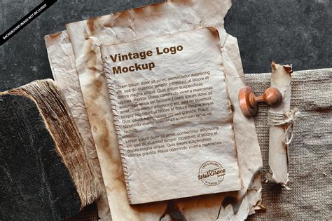 Free Vintage Logo Mockup PSD Template | Mockup Den