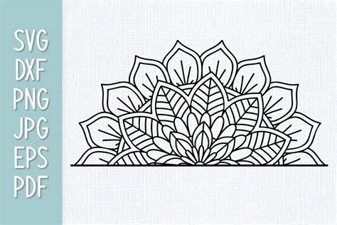 191+ Half Mandala Svg Free - Free SVG Cut Files | Download SVG Cut File ...