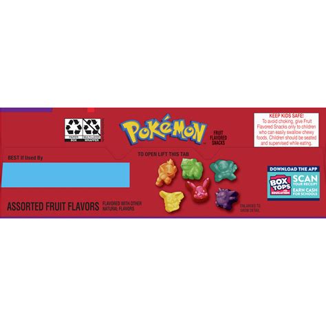 Pokemon Fruit Flavored Snacks, Treat Pouches, Value Pack, 22 ct ...