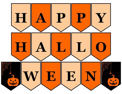 Vintage Halloween Banner - 15 Free PDF Printables | Printablee