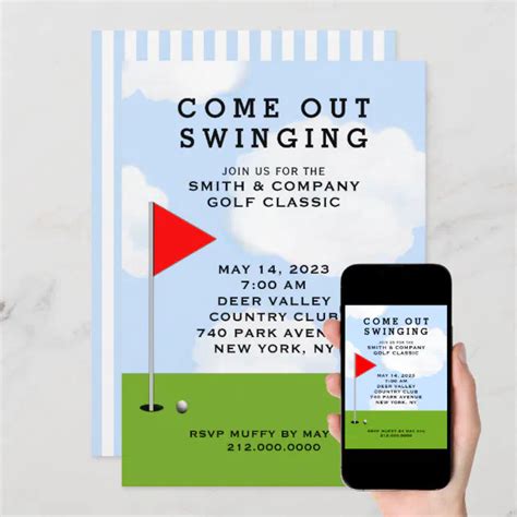 Golf Themed Invitations | Zazzle