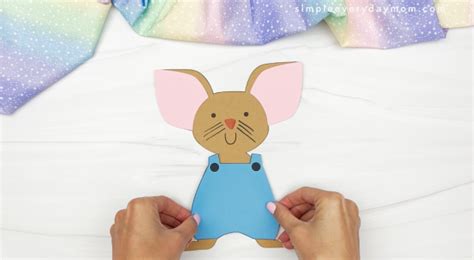 Happy Easter Mouse Craft For Kids [Free Template]