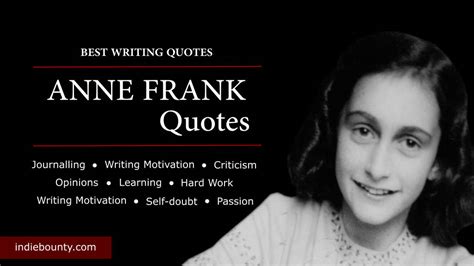 20+ Inspirational Anne Frank Quotes for Writers – Indie Bounty