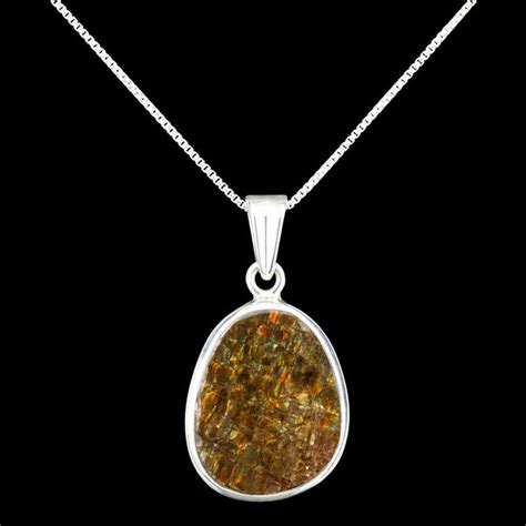 Ammolite Pendant Necklace | Mini Museum