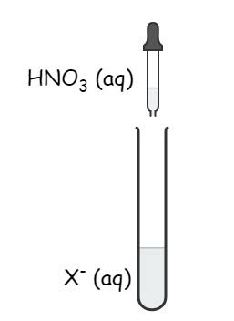 Test for halide ions in solution - A-Level chemistry