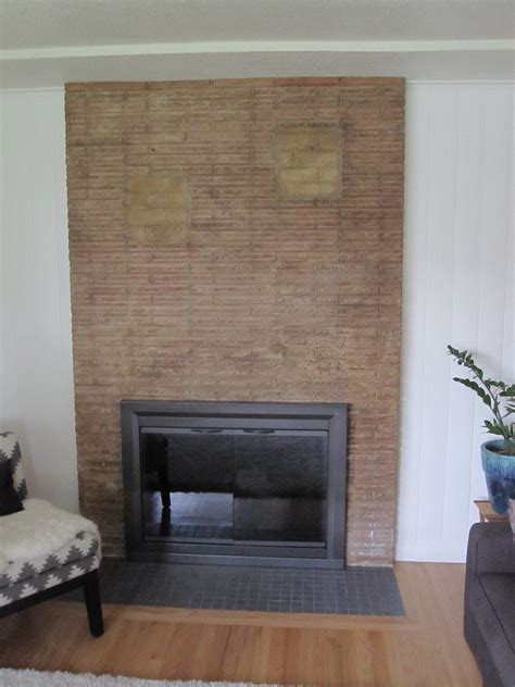 Previous owner filled in fireplace shelves with incorrect brick. Can I chisel them out? - Home ...