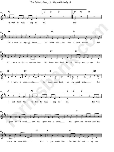 If I Were A Butterfly (Sheet Music) - Brian Howard (Page 2 of 3) in pdf