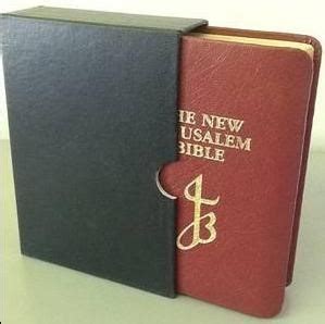 New Jerusalem Bible Pocket IL Red: Coffret relié souple tranche or ...