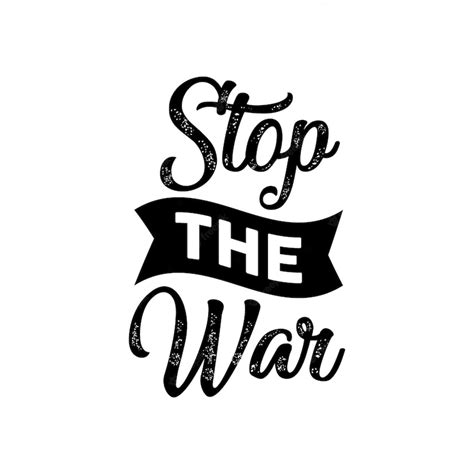 Premium Vector | Stop the war stop russian attacks typography quotes ...