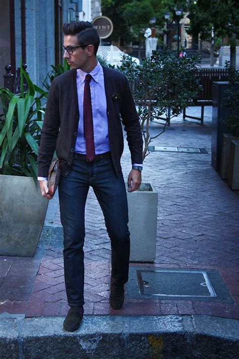 Outfit of the week – Brown and purple – what my boyfriend wore