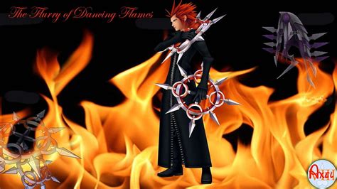 Axel, kingdom hearts, flames, organization xiii HD wallpaper | Pxfuel