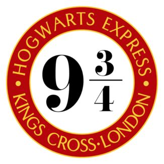 Hogwarts Express, Kings Cross Station 9 & 3/4 Sticker - Just Stickers ...