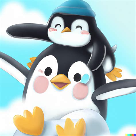 Club penguin fan art, cute digital art, deviantart | DALL·E 2 | OpenArt