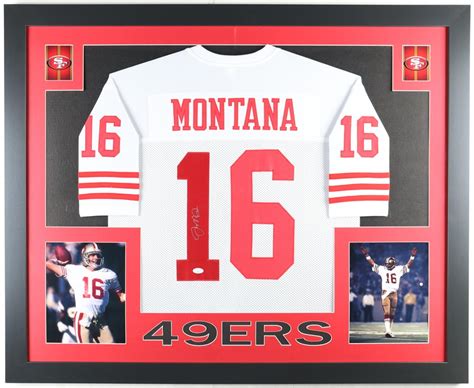 Joe Montana Signed Custom Framed Jersey Display (JSA) | Pristine Auction