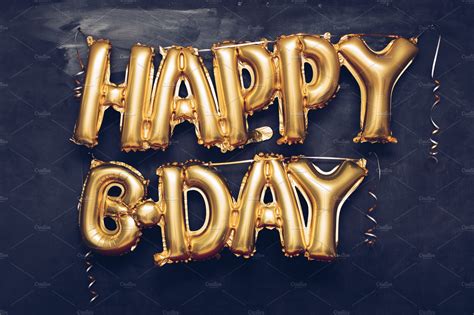 Happy Birthday Balloon Letters | High-Quality Abstract Stock Photos ~ Creative Market