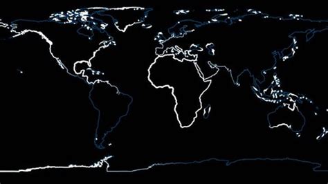 Continents Countries Earth Outlined Stock Footage Video (100% Royalty-free) 1098445321 ...