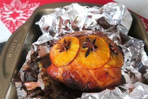 ROASTED GAMMON WITH LOW CARB STICKY ORANGE GLAZE