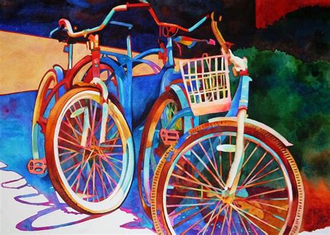 Lifestyle : bicycle! painting by Anne Abgott #bicyclepainting | Art workshop, Bicycle art ...