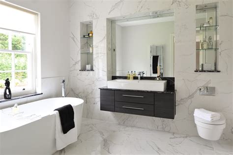 Calacatta Porcelain Tile Bathroom