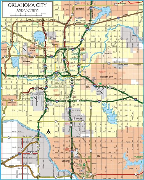 Oklahoma City road map