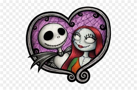 Download hd Jack & Sally - Nightmare Before Christmas Simple Clipart and use the free clipart f ...