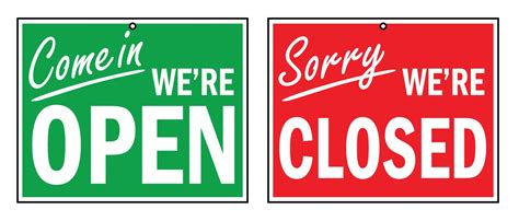 Buy our "Open/Closed" plastic sign from Signs World Wide