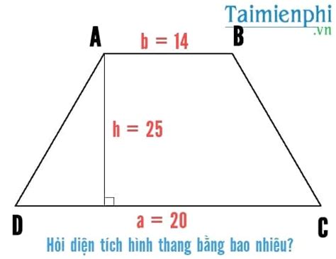 Cách tính diện tích hình thang, công thức tính diện tích hình thang chính xác