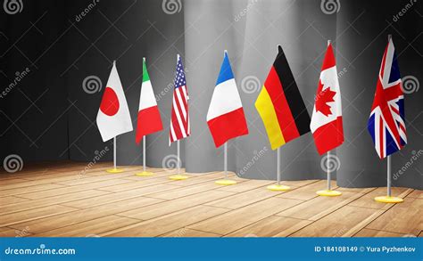 Group Of Seven Countries, G7, Highlighted In The World Map. Vector Illustration | CartoonDealer ...