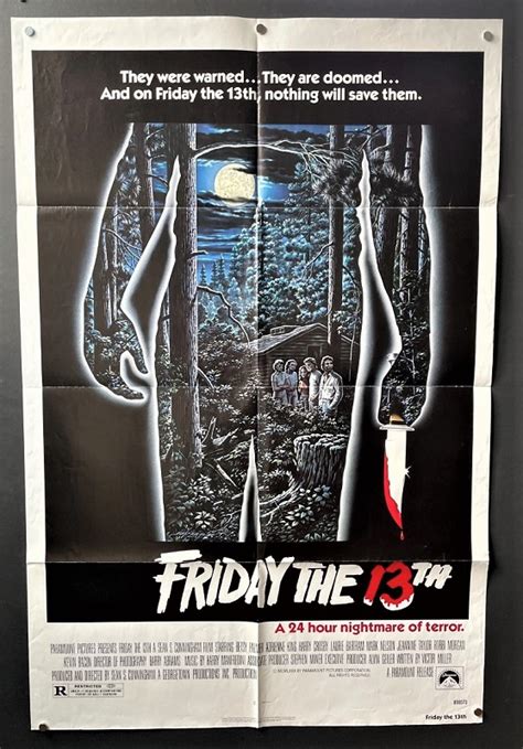 Friday the 13th (1980) – Original One Sheet Movie Poster – Hollywood Movie Posters