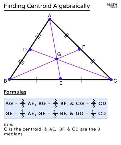 Centroid of a Triangle – Definition, Properties, Formulas