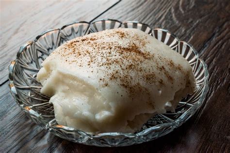 Turkish Dessert Tavuk Gogsu / Chicken Breast Milk Pudding. Stock Image - Image of cooking ...