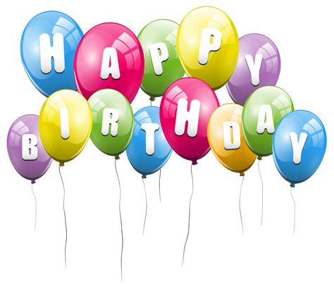 Happy Birthday Balloons PNG Transparent Images - PNG All