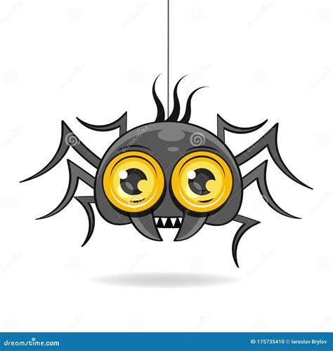 Funny Spider Cartoon for You Design Decorative Illustration for Poster ...