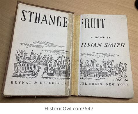 Strange Fruit Vintage Book by Lillian Smith C1944 #8bLAL5RuIGE